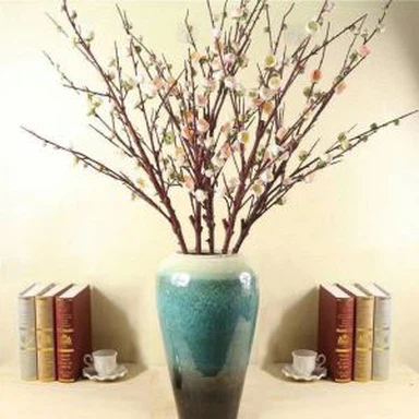 6 Forks Atifisyèl Plum Blossom Branches